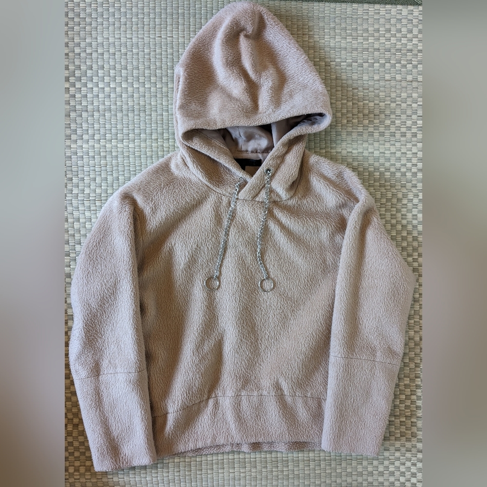 EUC RARE Izzue Collection Oversized Hoodie Mohair Beige Men's Size XS - Picture 1 of 4
